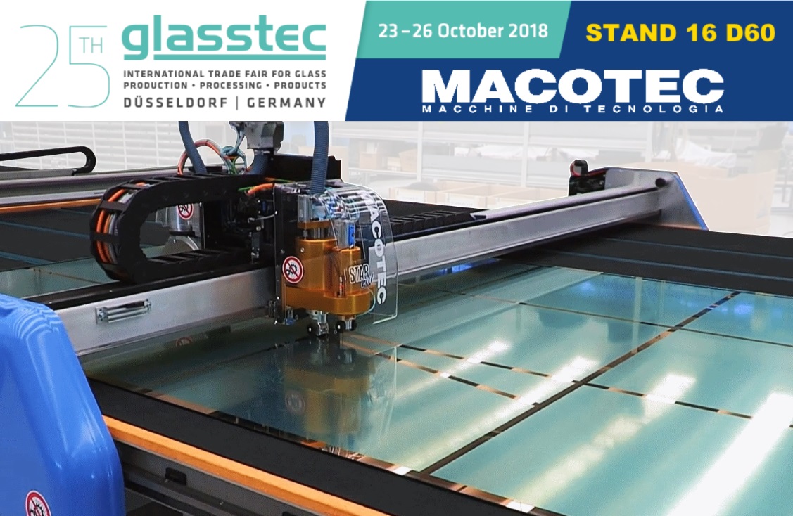 Macotec - Macotec alla fiera del vetro Glasstec 2018